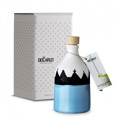 BOTTIGLIA IN CERAMICA "TRULLO" AZZURRO