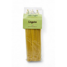 LINGUINA DI SEMOLA DI GRANO DURO TRAFILATA AL BRONZO A LENTA ESSICCAZIONE gr.500