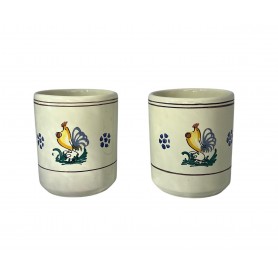Set 6 bicchieri in ceramica linea gallo