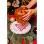 Piatto panettone D. 25 cm Xmas
