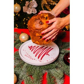 Piatto panettone D. 25 cm Xmas