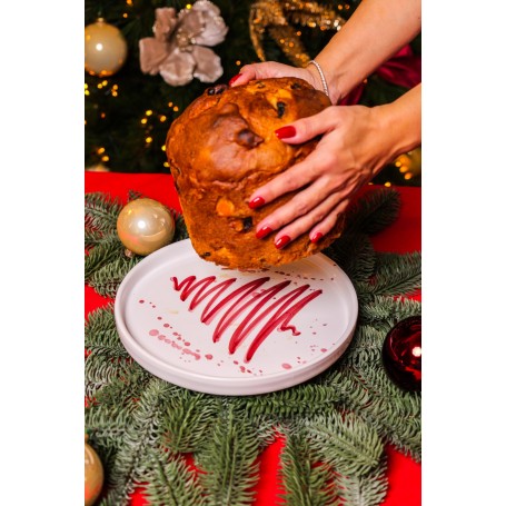 Piatto panettone D. 25 cm Xmas