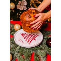 Piatto panettone D. 25 cm Xmas